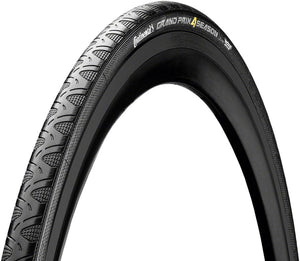 Continental Tires Continental Grand Prix 4-Season Tire - 700 x 23 Clincher Folding BLK Edition Vectran Breaker DuraSkin