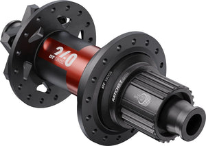 DT Swiss Hubs DT Swiss 240 DEG Rear Hub - 12 x 157mm 6-Bolt Micro Spline BLK/Red 32H DEG 90 DF