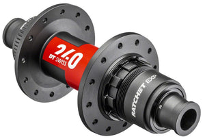 DT Swiss Hubs DT Swiss 240 EXP Rear Hub - 12 x 142mm Center-Lock XDR Black/Red 28H 36pt