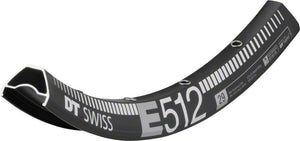 DT Swiss Rims 29" / 32H DT Swiss E 512 Rim - Disc, Black