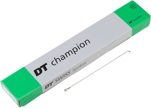 DT Swiss Spokes DT Swiss Champion Spoke: 2.0mm 292mm J-bend Silver Box of 100