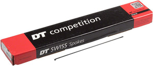 DT Swiss Spokes DT Swiss Competition Spoke: 2.0/1.8/2.0mm 264mm J-bend Black Box of 100