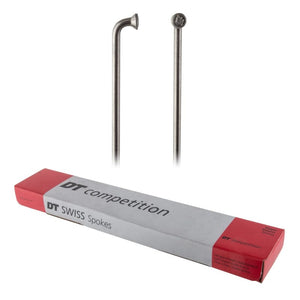 Dt swiss Spokes Dt swiss Competition Spokes J-Bend 2.0/1.8/2.0 275mm Box of 100 Silver No