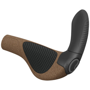 Ergon Lock-On Grips Ergon GP4 Evo BioKork Grips Small Brown/Black