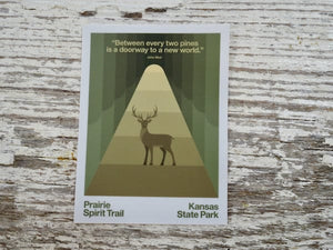 Kin Folk Created Stickers Prairie Spirit Buck Sticker