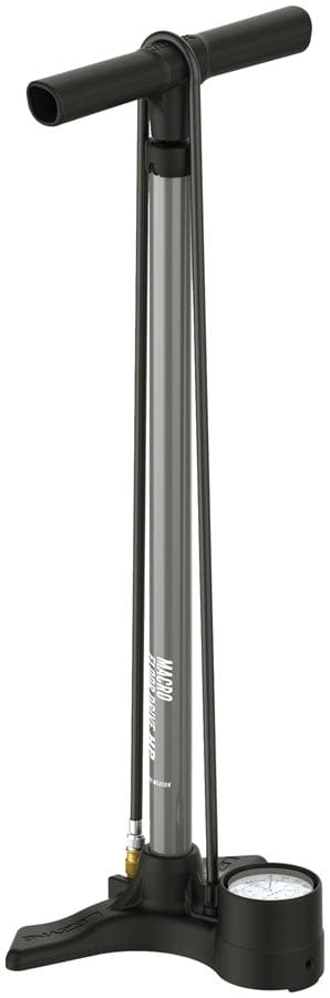Lezyne Floor Pumps Lezyne Macro Floor Drive ABS Floor Pump - ABS Chuck 220psi Flat Grey