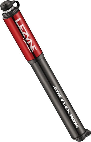 Lezyne Frame Pump Lezyne Lite Drive Frame Pump: Small Gloss Red