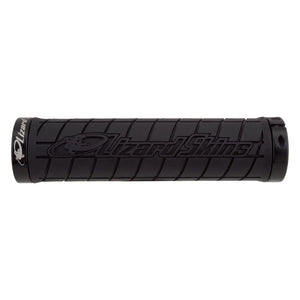 Lizard Skins Grips Lizard skins Logo Lock On Grips Black w/ Black Clamps 130mm Dual Lock On