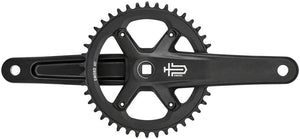 microSHIFT Cranksets and Arms 175Mm / 42T microSHIFT Sword BLK 1x Crankset - 9/10-Speed 110 Asym BCD JIS Square Taper Spindle Interface, Black
