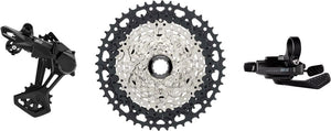 microSHIFT Group Kits microSHIFT Advent MX 1x10-Speed Groupset - MX Trail Shifter MX Rear Derailleur Steel Cage Clutched 11-48t Cassette For HG Driver
