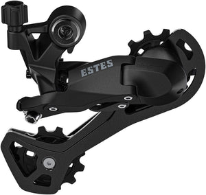 microSHIFT Rear Derailleurs microSHIFT Estes Rear Derailleur - 7/8/9-Speed Long Cage 28-32t Max Cog 11-14t Min Cog 43t Capacity BLK