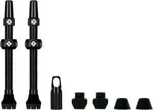Muc-Off Tubeless Valves Muc-Off V2 Tubeless Valve Kit - Black 60mm Pair