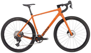 Salsa All-Road Bike Salsa Flyway C DLX Force XPLR AXS 13 Bike - 700c Carbon Amber X-Small