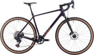 Salsa All-Road Bike Salsa Flyway C Rival XPLR AXS 13 SUS Bike - 700c Carbon Blackberry X-Small