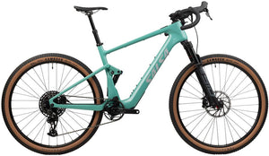 Salsa All-Road Ebike Salsa Wanderosa C Apex Eagle Ebike - 29" Carbon Sea Green X-Large