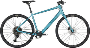Salsa All-Road Ebike X-Small Salsa Confluence Flat Bar Cues 11 Ebike - 700c, Aluminum, Dark Cyan
