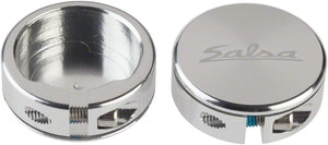 Salsa Lock-On Grip Clamps Closed-End / Silver Salsa Backcountry Lock-On Collars
