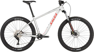 Salsa Mountain Small Salsa Rangefinder Deore 10 27.5+ Bike - Aluminum, Silver