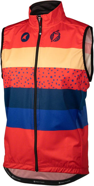 Salsa Vest Small Salsa Team Polytone Men's Vest - Red w/ Stripes