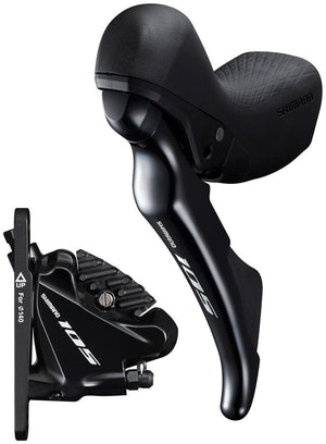 Shimano Brake/Shift Lever - Drop Bar Left Shimano 105 ST-R7020 Hydraulic Disc Brake Set