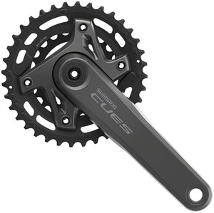 Shimano Cranksets and Arms Shimano CUES FC-U6000-2 Crankset - 170mm 9/10/11-Speed 36/22t Asymmetric 96 BCD Hollowtech II BLK