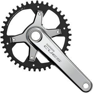 Shimano Cranksets and Arms Shimano CUES FC-U6030-1 Crankset - 172.5mm 9/10/11-Speed 42t Asymmetric 110 BCD Silver