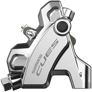 Shimano Disc Brake Calipers Shimano CUES BR-U6030R Hydraulic Disc Brake Caliper - Rear Flat Mount W/Fixing Bolt 25mm Mount Resin Pad SIlver