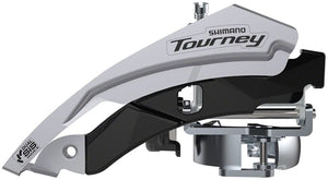 Shimano Front Derailleurs and Parts Shimano Tourney FD-TY601-L3 Front Derailleur - 6/7/8-Speed Triple Top Swing Dual Pull 31.8/34.9mm 63-66° Chainstay Angle 20t Cap.