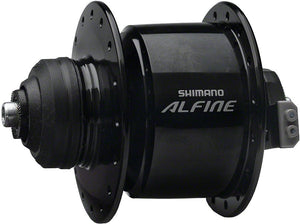 Shimano Front Hub Shimano Alfine DH-S501 Dynamo Front Hub - QR x 100mm Center-Lock Black 36h