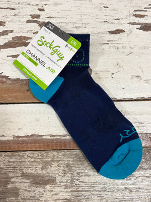 Sockguy Socks Men's Large Women's X-Large Sockguy Channel Air Ultra Cushion Roubaix Unisex Socks