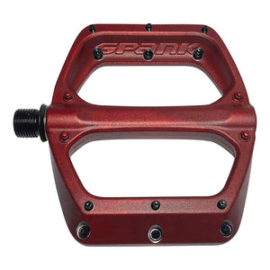 Spank Pedals Red Spank SPOON DC Platform Pedals Body: Aluminum Spindle: Cr-Mo 9/16'' - Pair