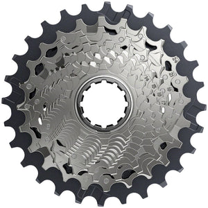 SRAM Cassettes and Cogs SRAM Force AXS XG-1270 Cassette - 12-Speed 10-28t Silver For XDR Driver Body D1