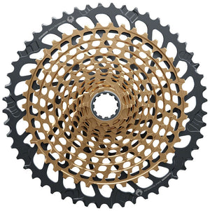 SRAM Cassettes and Cogs SRAM XX1 Eagle XG-1299 Cassette - 12-Speed 10-52t Gold For XD Driver Body