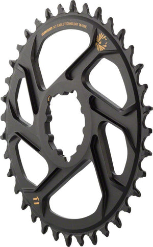 SRAM Chainrings SRAM X-Sync 2 Eagle Direct Mount Chainring 36T Boost 3mm Offset Gold Logo