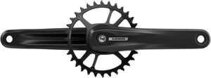 SRAM Cranksets and Arms SRAM S100 Eagle Crankset - 165mm 32t Steel Chainring Aluminum Crankarms For Powerspine Bottom Bracket BLK 52mm Chainline B1