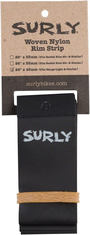 Surly Rim Accessories Surly Rim Strip: For Marge Lite / Rolling Darryl Nylon 45mm wide Black