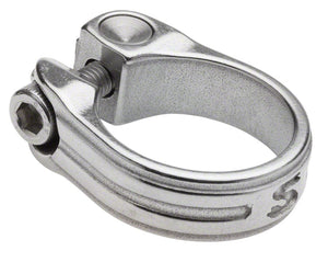 Surly Seatpost Parts and Accessories 33.1Mm / Silver Surly Stainless Seatpost Clamp - Bolt-On