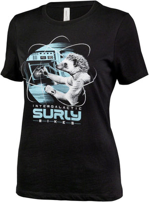 Surly Shirts Small Surly Garden Pig Women's T-Shirt - Black/Gray/Teal