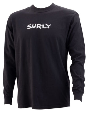 Surly Shirts Surly Scratchy Logo Long Sleeve T-Shirt - Unisex Black Small