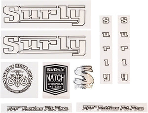 Surly Sticker/Decal Surly Pacer Decal Set - White