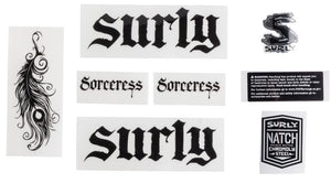 Surly Sticker/Decal Surly Sorceress Decal Set - Black