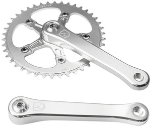Velo Orange Cranksets and Arms 175Mm Velo Orange 1-Speed Crankset - 42t, Square Taper JIS Spindle Interface, Polished Aluminum