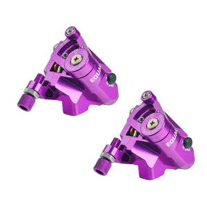 Velo Orange Road Hydraulic Disc Brakes Purple Growtac Equal Brakes, Flat Mount