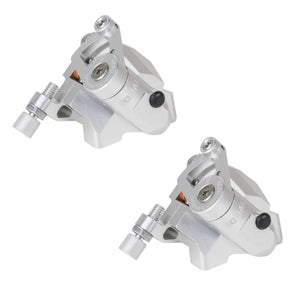 Velo Orange Road Hydraulic Disc Brakes Silver Growtac Equal Brakes, Flat Mount