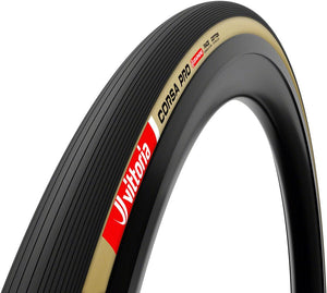 Vittoria Tires Vittoria Corsa Pro Tire - 700 x 28 Clincher Folding BLK/Tan Graphene + Silica G2.0