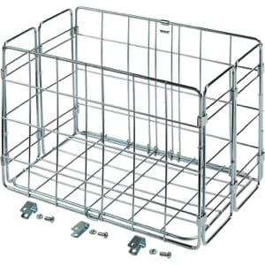 Wald Baskets Wald Wire Rear Folding Basket - Silver