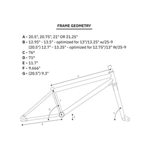 We The People BMX Frames 21.25'' / Cream We The People Pathfinder BMX Frame - 20.75''