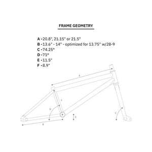 We The People BMX Frames 21.5'' WeThePeople Patrol Trans Black