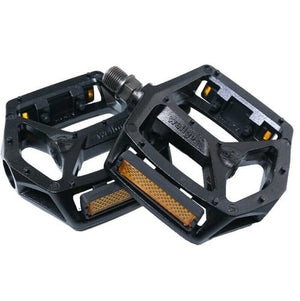 Wellgo Platform Pedals Wellgo B087 BMX Platform Pedals 1/2" Black