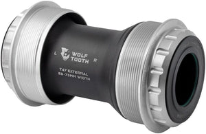 Wolf Tooth Bottom Brackets Wolf Tooth T47 External Bottom Bracket - T47 External 68/73mm For 24mm/Shimano Spindle Raw Silver